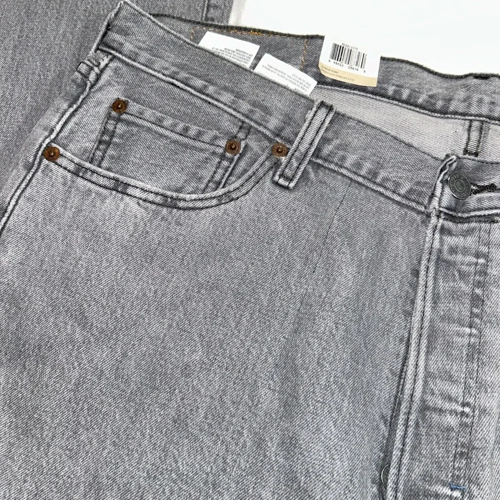 NWT Levi's 501 Original, Grey Denim Mens 36x36‎